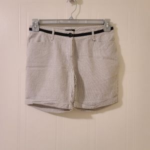 Jacob Striped Shorts White/Gray Size 4